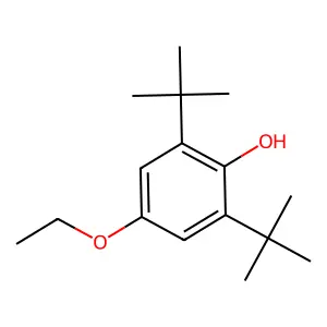 Phenol, 2,6-bis(1,1-dimethylethyl)-4-ethoxy- structure