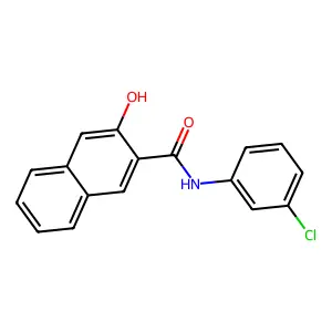 2-Naphthalenecarboxamide, N-(3-chlorophenyl)-3-hydroxy- structure