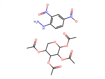 1,3-Bis(acetyloxy)-2-propanone 2-((2,4-dinitrophenyl)hydrazone) structure