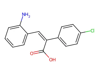 Benzeneaceticacid, a-[(2-aminophenyl)methylene]-4-chloro- structure