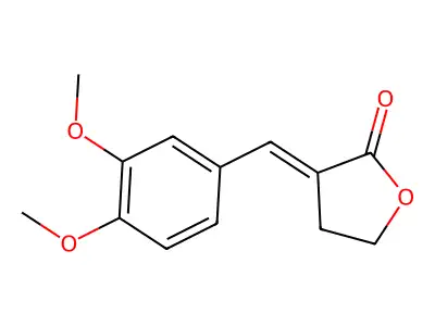 3-[(3,4-Dimethoxyphenyl)methylidene]oxolan-2-one structure