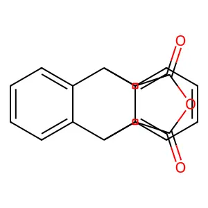 Anthracene-maleic anhydride diels-alder adduct structure