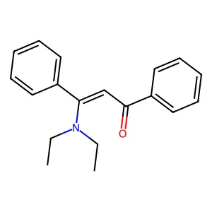 3-(Diethylamino)-1,3-diphenylprop-2-en-1-one structure