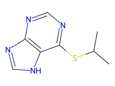 6-(Isopropylthio)purine structure