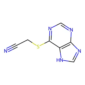 Acetonitrile, (purin-6-ylthio)- structure