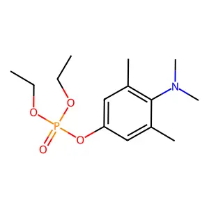 4-(Dimethylamino)-3,5-dimethylphenyl diethyl phosphate structure