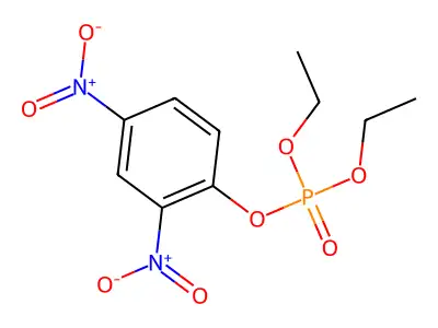 2,4-Dinitrophenyl diethyl phosphate structure