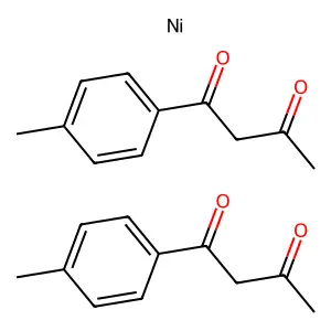 1-(4-Methylphenyl)butane-1,3-dione;nickel structure