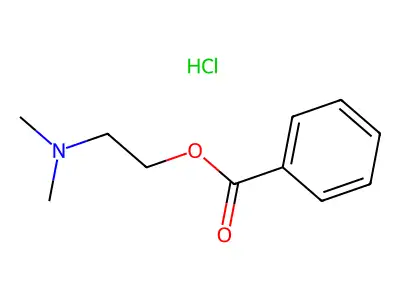 2-(Dimethylamino)ethyl benzoate;hydrochloride structure