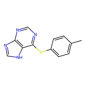 6-(4-methylphenyl)sulfanyl-7H-purine structure