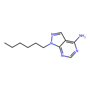 Hexapyrrolidinocyclotriphosphazene structure