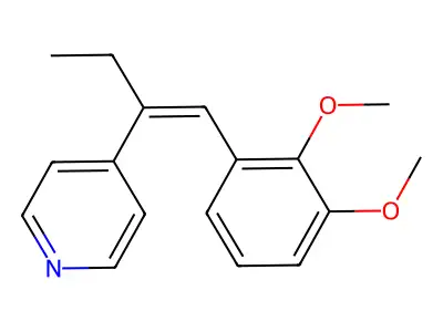Pyridine,4-[1-[(2,3-dimethoxyphenyl)methylene]propyl]- structure