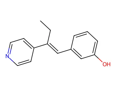 3-(2-Pyridin-4-ylbut-1-enyl)phenol structure