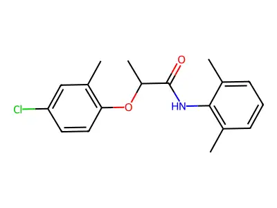 2-(4-chloro-2-methylphenoxy)-N-(2,6-dimethylphenyl)propanamide structure