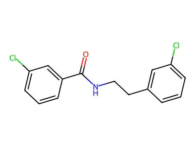 3-chloro-N-[2-(3-chlorophenyl)ethyl]benzamide structure