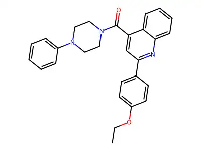 [2-(4-Ethoxyphenyl)quinolin-4-yl]-(4-phenylpiperazin-1-yl)methanone structure