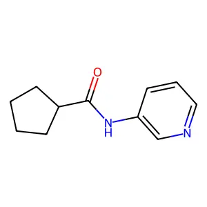N-3-Pyridinylcyclopentanecarboxamide structure
