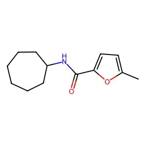 N-cycloheptyl-5-methylfuran-2-carboxamide structure