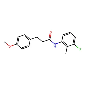 N-(3-Chloro-2-methylphenyl)-3-(4-methoxyphenyl)propanamide structure