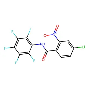 4-chloro-2-nitro-N-(2,3,4,5,6-pentafluorophenyl)benzamide structure