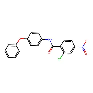 2-chloro-4-nitro-N-(4-phenoxyphenyl)benzamide structure