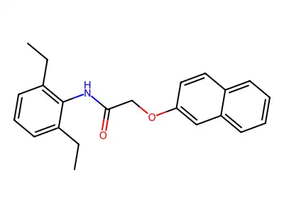 N-(2,6-二乙基苯基)-2-(2-萘氧基)乙酰胺 structure