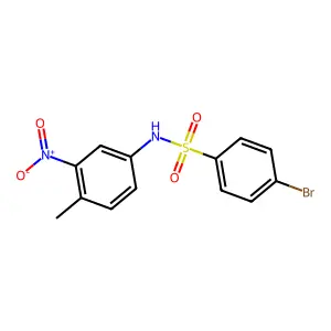 4-bromo-N-(4-methyl-3-nitrophenyl)benzenesulfonamide structure