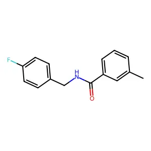 N-(4-fluorobenzyl)-3-methylbenzamide structure