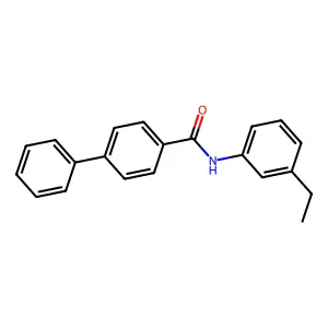 N-(3-ethylphenyl)[1,1'-biphenyl]-4-carboxamide structure
