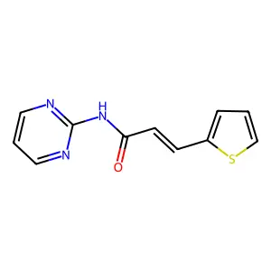 N-pyrimidinyl-beta-thiophenylacrylamide structure