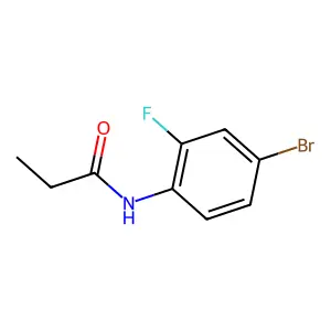 N-(4-溴-2-氟苯基)丙酰胺 structure