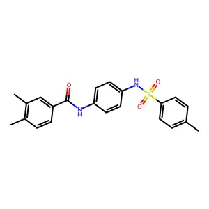 3,4-dimethyl-N-[4-[(4-methylphenyl)sulfonylamino]phenyl]benzamide structure