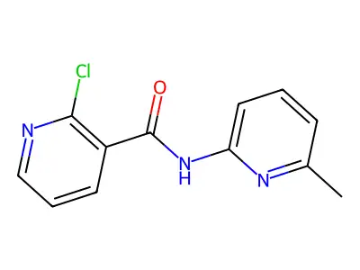 2-chloro-N-(6-methylpyridin-2-yl)pyridine-3-carboxamide structure