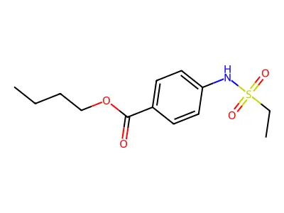 Butyl 4-[(ethylsulfonyl)amino]benzoate structure