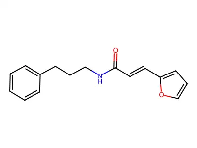 3-(furan-2-yl)-N-(3-phenylpropyl)prop-2-enamide structure