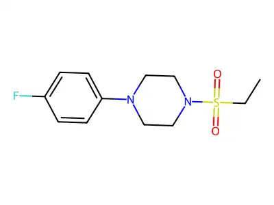 1-Ethylsulfonyl-4-(4-fluorophenyl)piperazine structure