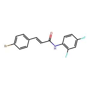3-(4-溴苯基)-N-(2,4-二氟苯基)丙烯酰胺 structure