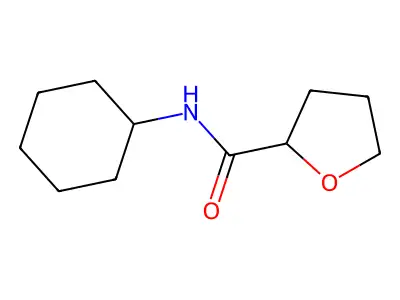 N-cyclohexyloxolane-2-carboxamide structure