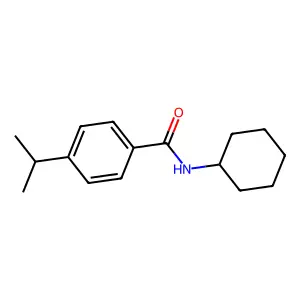 N-cyclohexyl-4-isopropylbenzamide structure