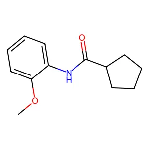 N-(2-methoxyphenyl)cyclopentanecarboxamide structure