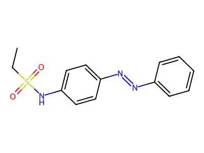 N-{4-[(E)-phenyldiazenyl]phenyl}ethanesulfonamide structure