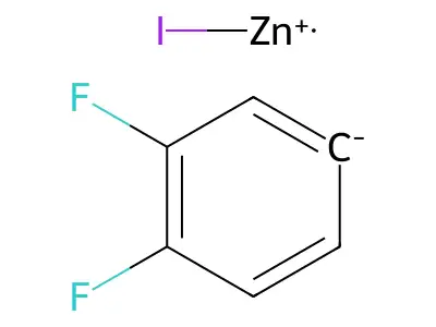 3,4-Difluorophenylzinc iodide, 0.50 M in THF structure