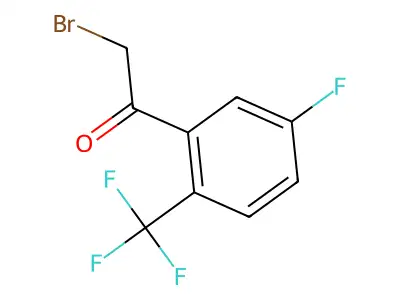 2-Bromo-1-[5-fluoro-2-(trifluoromethyl)phenyl]ethanone structure