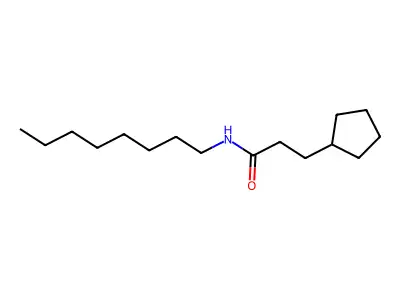 Propanamide, 3-cyclopentyl-N-octyl- structure