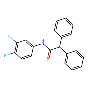 N-(3,4-difluorophenyl)-2,2-diphenylacetamide structure