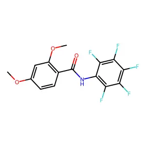 2,4-dimethoxy-N-(pentafluorophenyl)benzamide structure