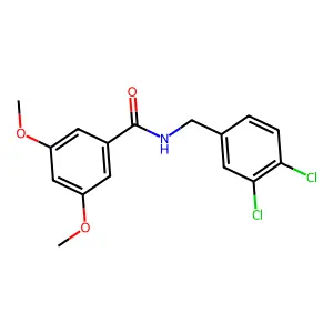 N-(3,4-dichlorobenzyl)-3,5-dimethoxybenzamide structure