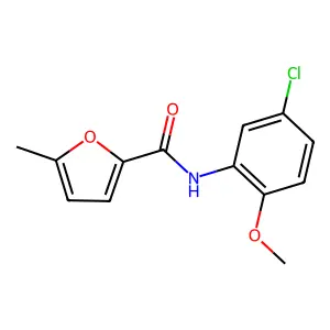 N-(5-chloro-2-methoxyphenyl)-5-methylfuran-2-carboxamide structure