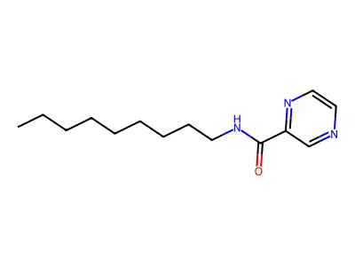 N-nonylpyrazine-2-carboxamide structure