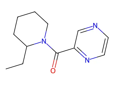 (2-Ethyl-1-piperidinyl)(2-pyrazinyl)methanone structure